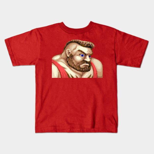 Zangief Kids T-Shirt by thepixelcloud